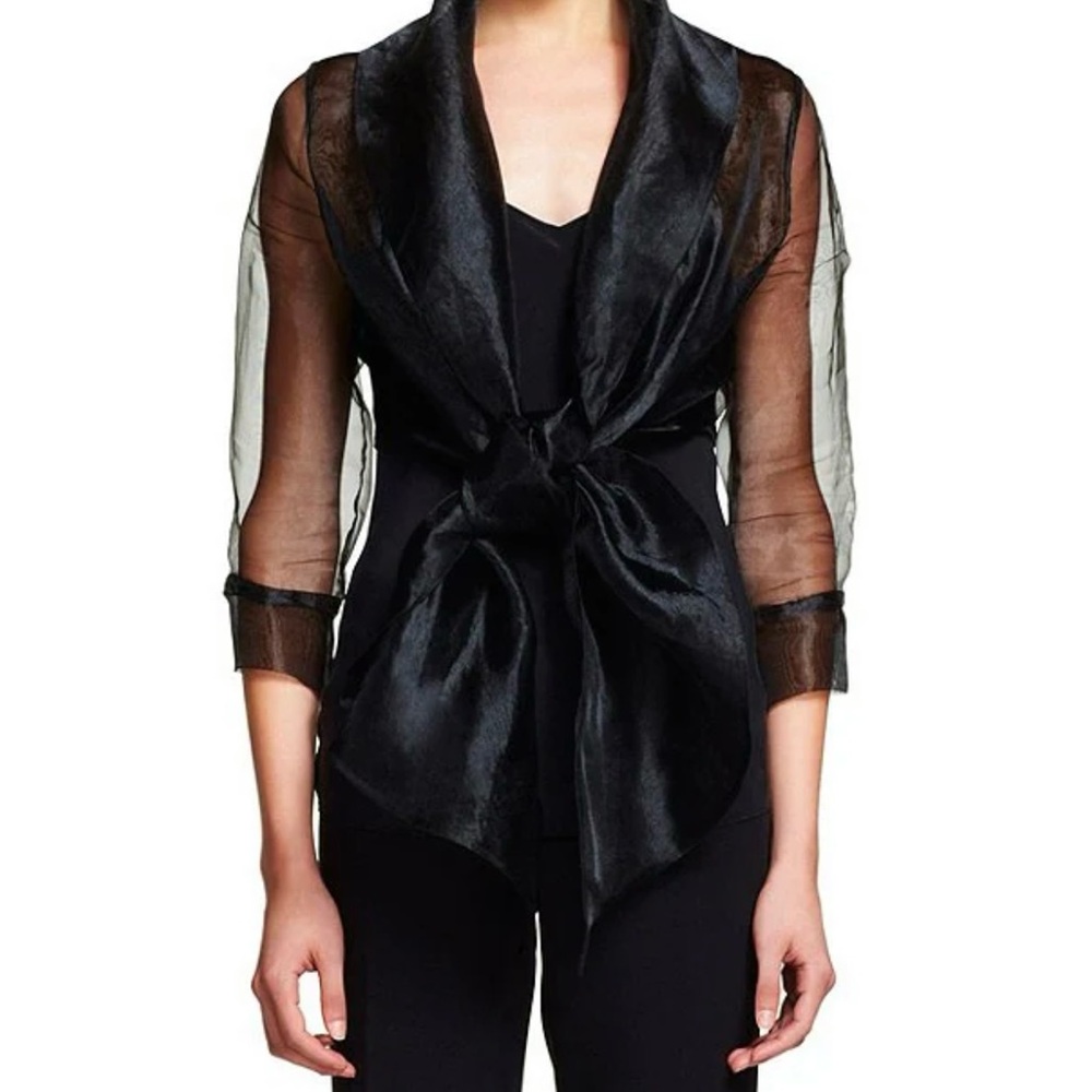 Adrianna Papell Elegant Black Wrap